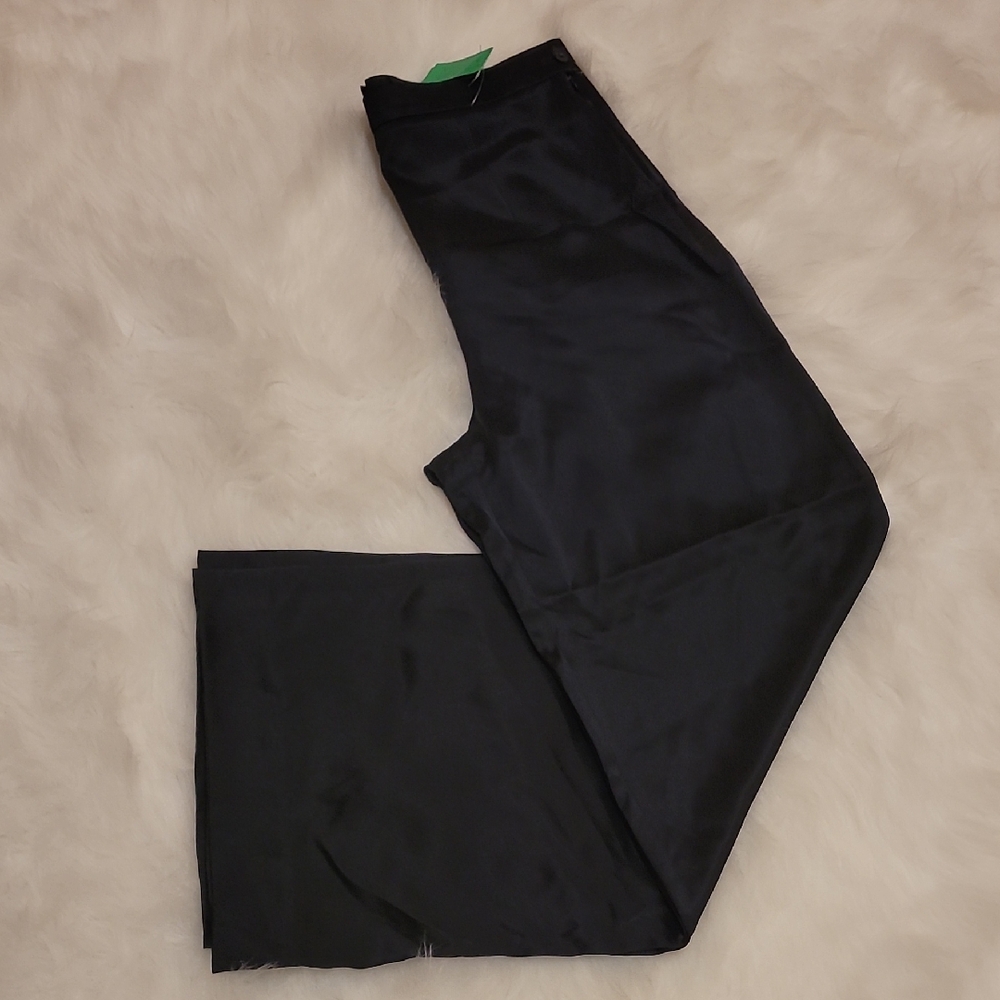 Vintage Escada Women Classic Silk Black Trousers